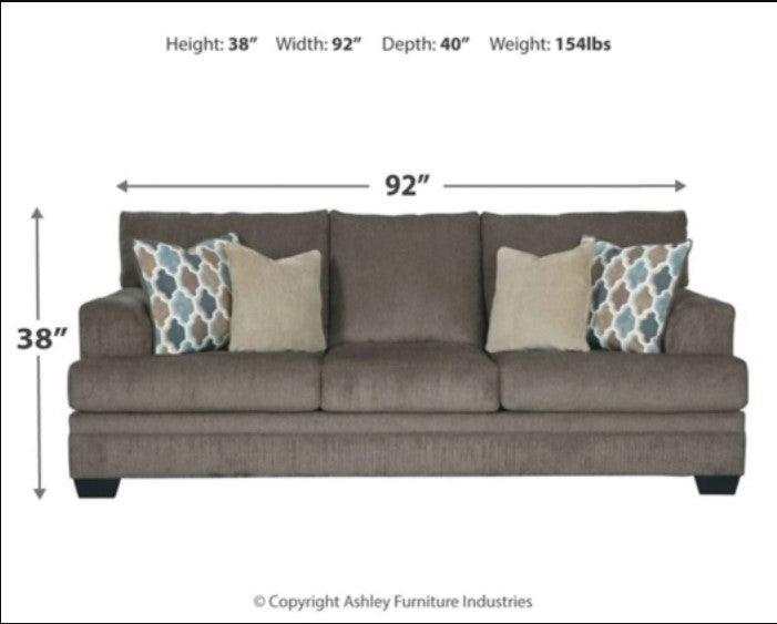 (Online Special Price) Dorsten Slate Living Room Set / 2pc - Ornate Home