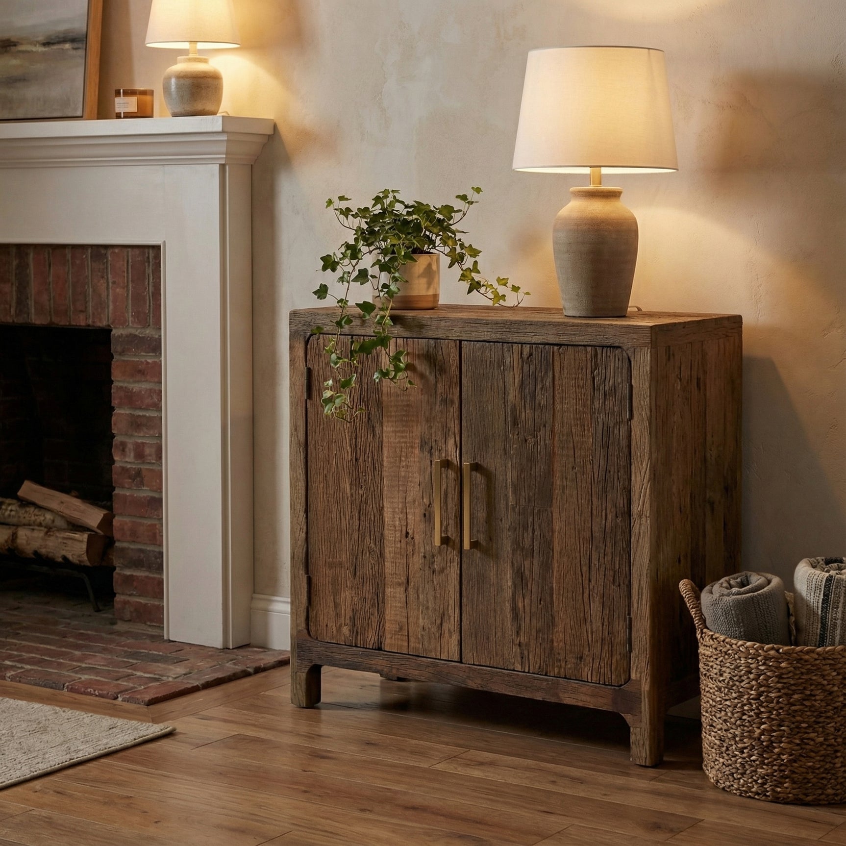 Hickory Ridge Brown Two Door Cabinet