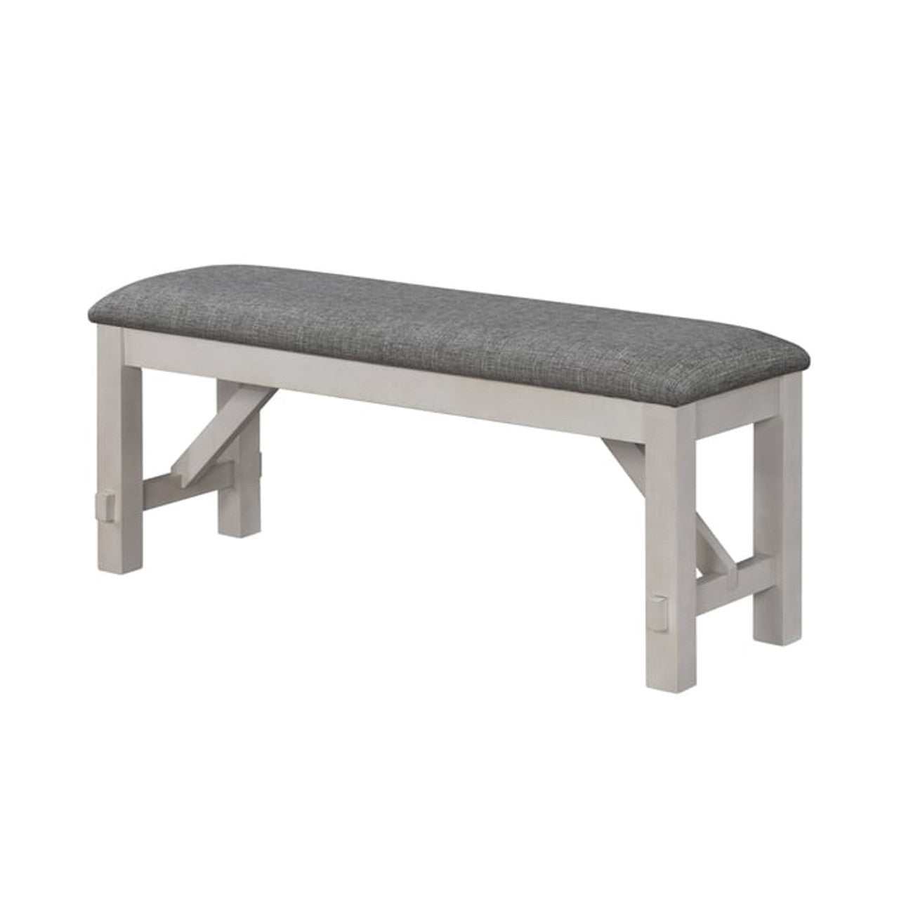 Maribelle Chalk & Warm Gray Bench - Ornate Home