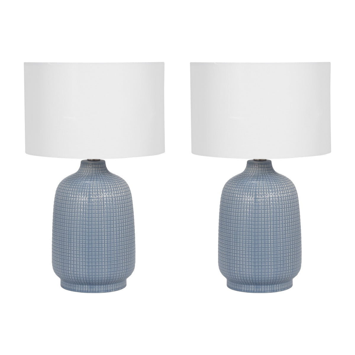 Boronda Light Blue Ceramic Table Lamps (Set of 2)