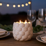 Camarillo Ivory Pink Beach Seashell Candle