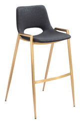 Desi Black & Gold Barstool (Set of 2)