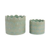 Morganwind Sage Green Arch Planters (Set of 2)