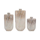 Mayfair Multicolor Large Glass Striped Stained Vase