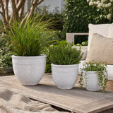 Hayfordway White Terracotta Planter Pots (Set of 3)
