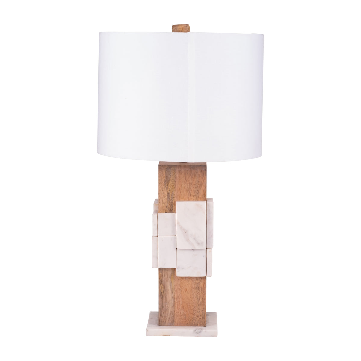 Ceneda White Marble Table Lamp