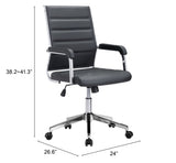 Liderato Black Office Chair