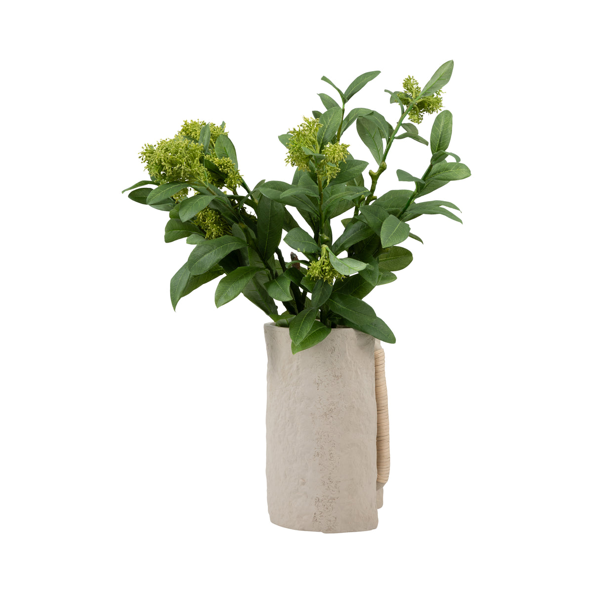 Haiwee Ivory Ecomix Crafted Vase with Handle