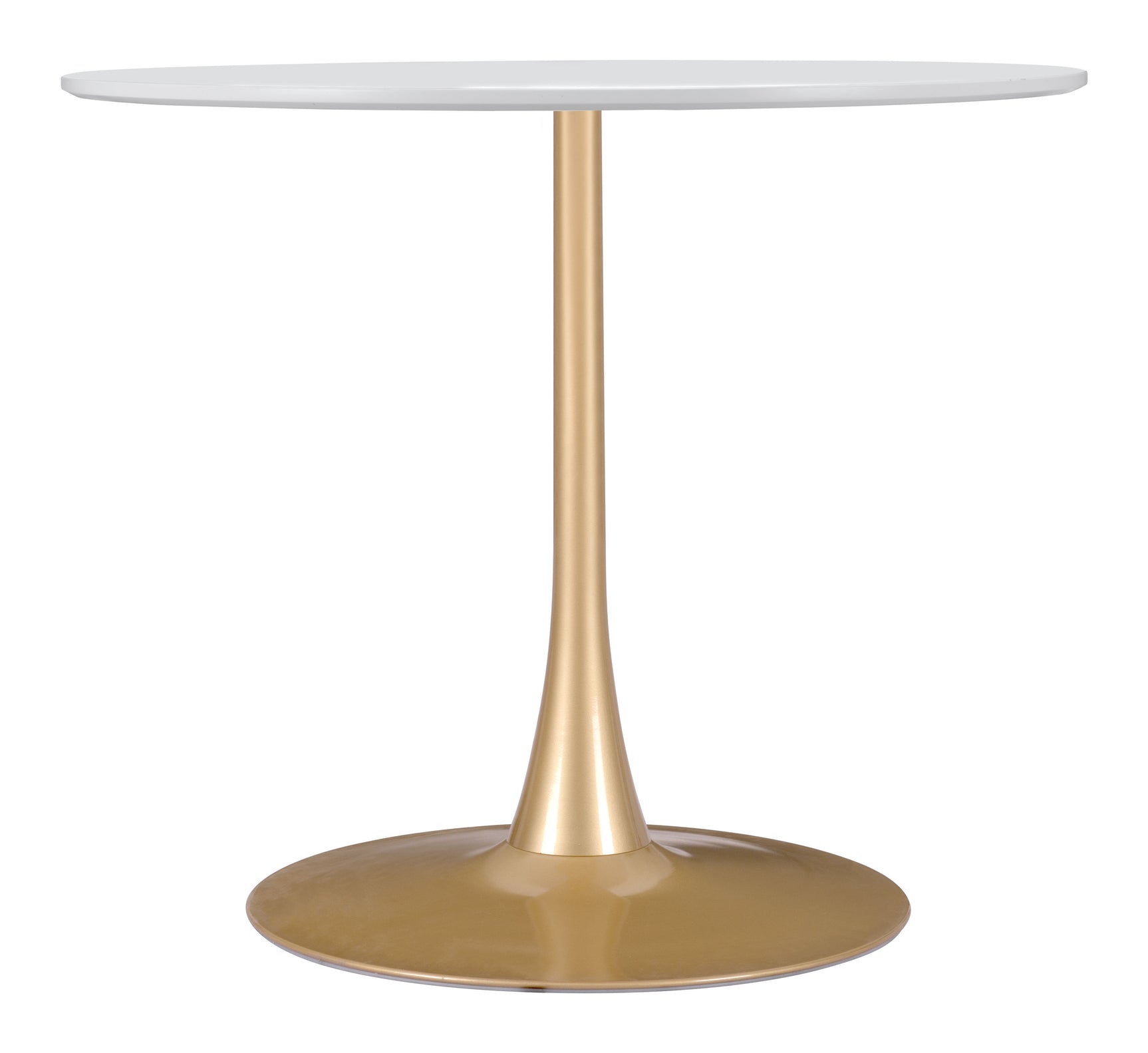 Opus White & Gold Dining Table