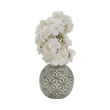 Wheeler Dark Sage Small Ceramic Daisy Vase