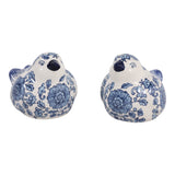 Freshwater Blue/White Chinoiserie Birds (Set of 2)