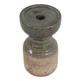 Bethune Green/Brown Small Traditional Pillar Holder