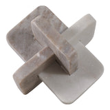Thornton White/Beige Marble Knot