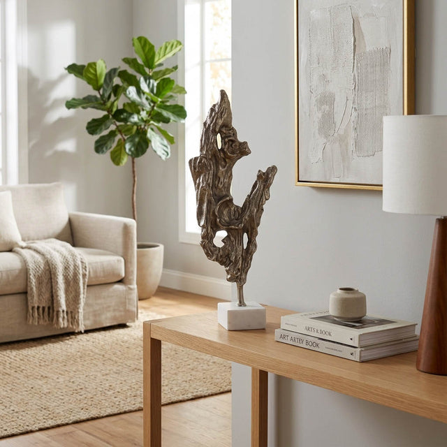 Haldenham Bronze/White/Brass Decor