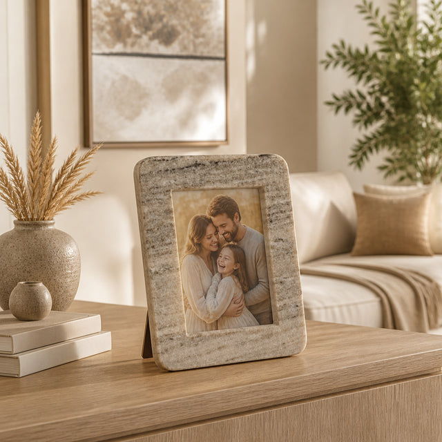Randsburg Beige Large Marble Photo Frame