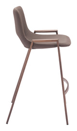 Desi Brown & Walnut Counter Stool (Set of 2)