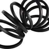 Colusa Black Metal Slinky Ring Decor
