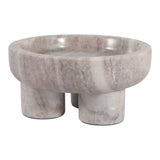 Pearlrose Beige Marble Bowl with 3 Feet