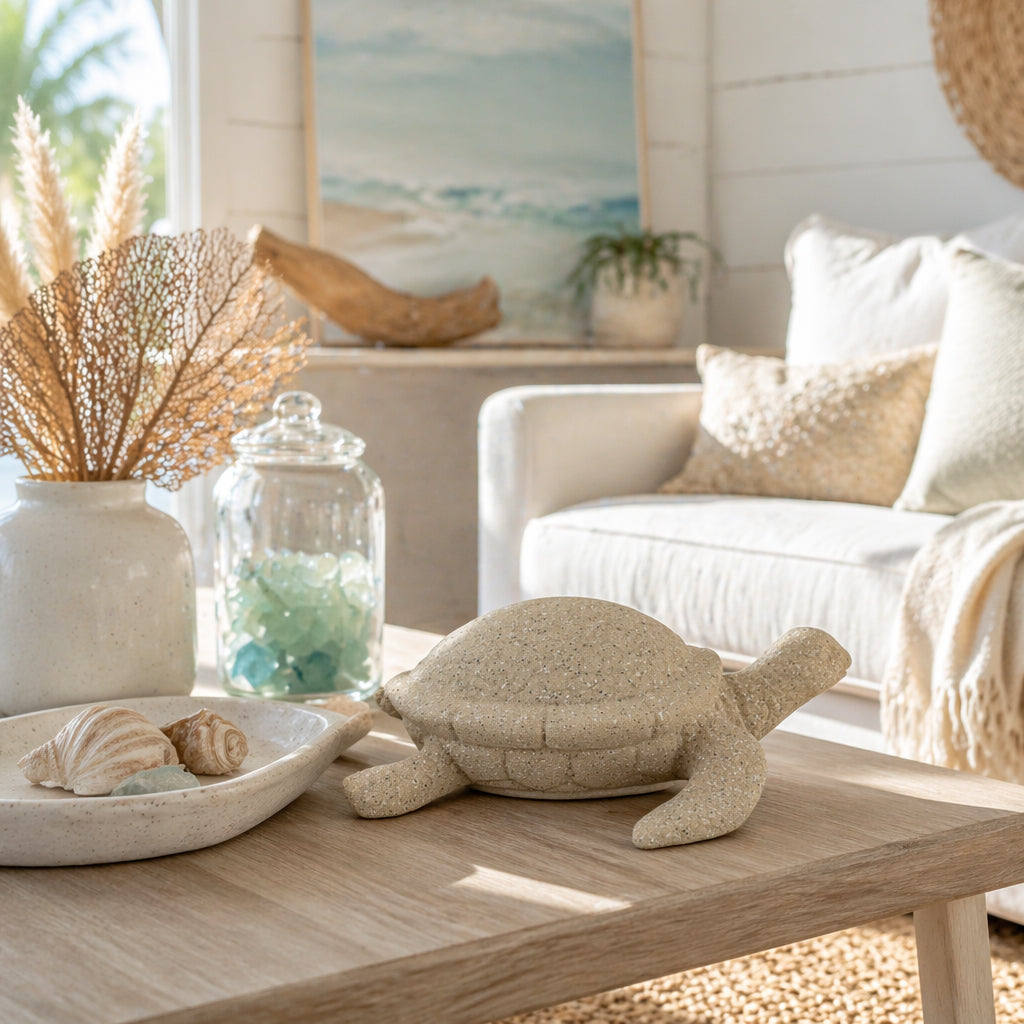 Ukiah Tan Sea Turtle Sand Texture Finish