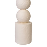Corning White Paper Mache Table Lamp