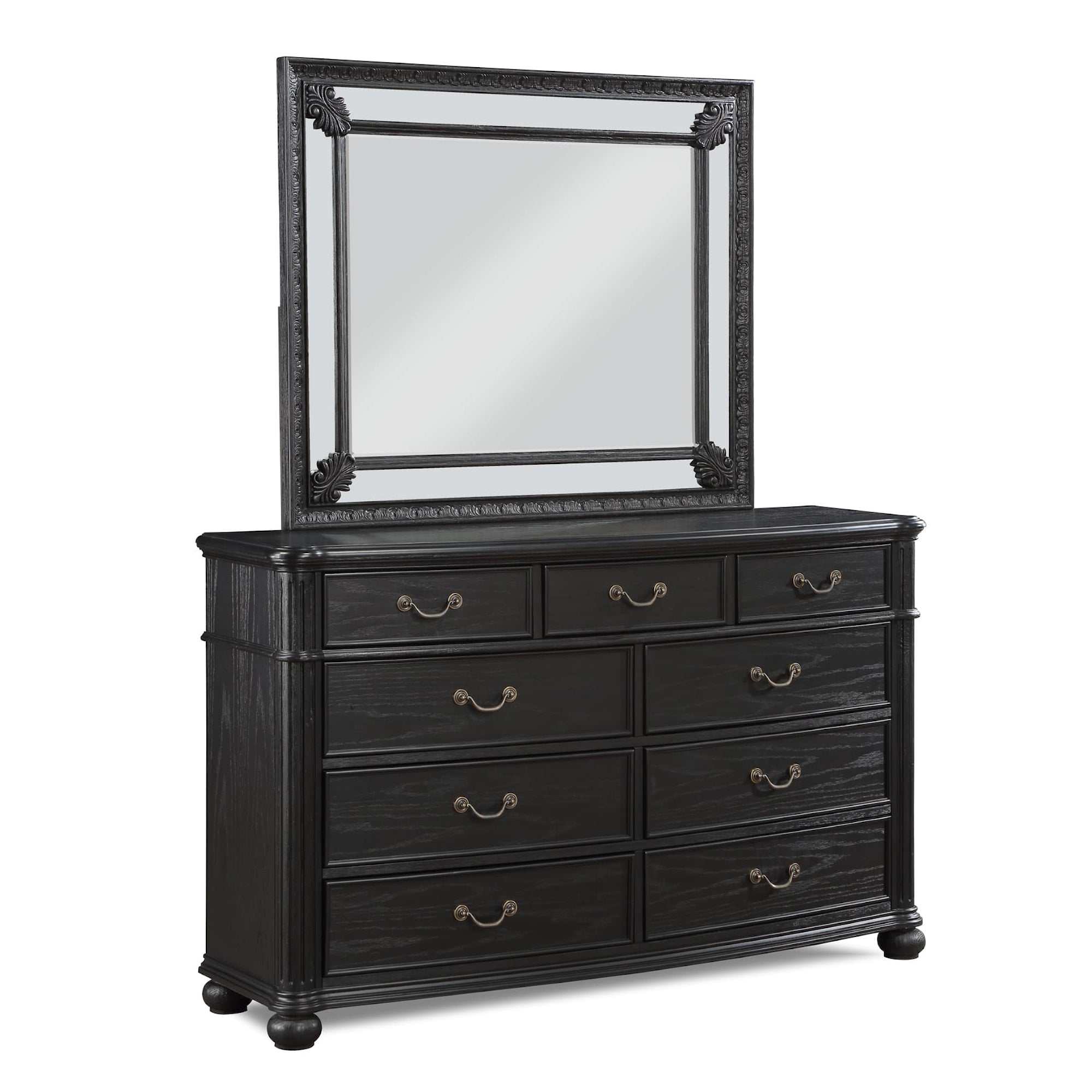 Kingsbury Black Dresser - Ornate Home