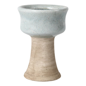 Jamul Blue/Ivory Large 2-Tone Traditional Pillar Holder