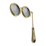 Campbell Gold/Clear Glasses Magnifying Glass