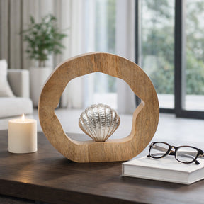 Brysondale Brown Seashell in Round Decor
