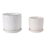 Lintonmore White Planters (Set of 2)