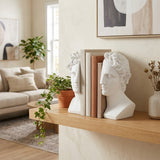 Pond White Resin Greek Goddess Bookends (Set of 2)