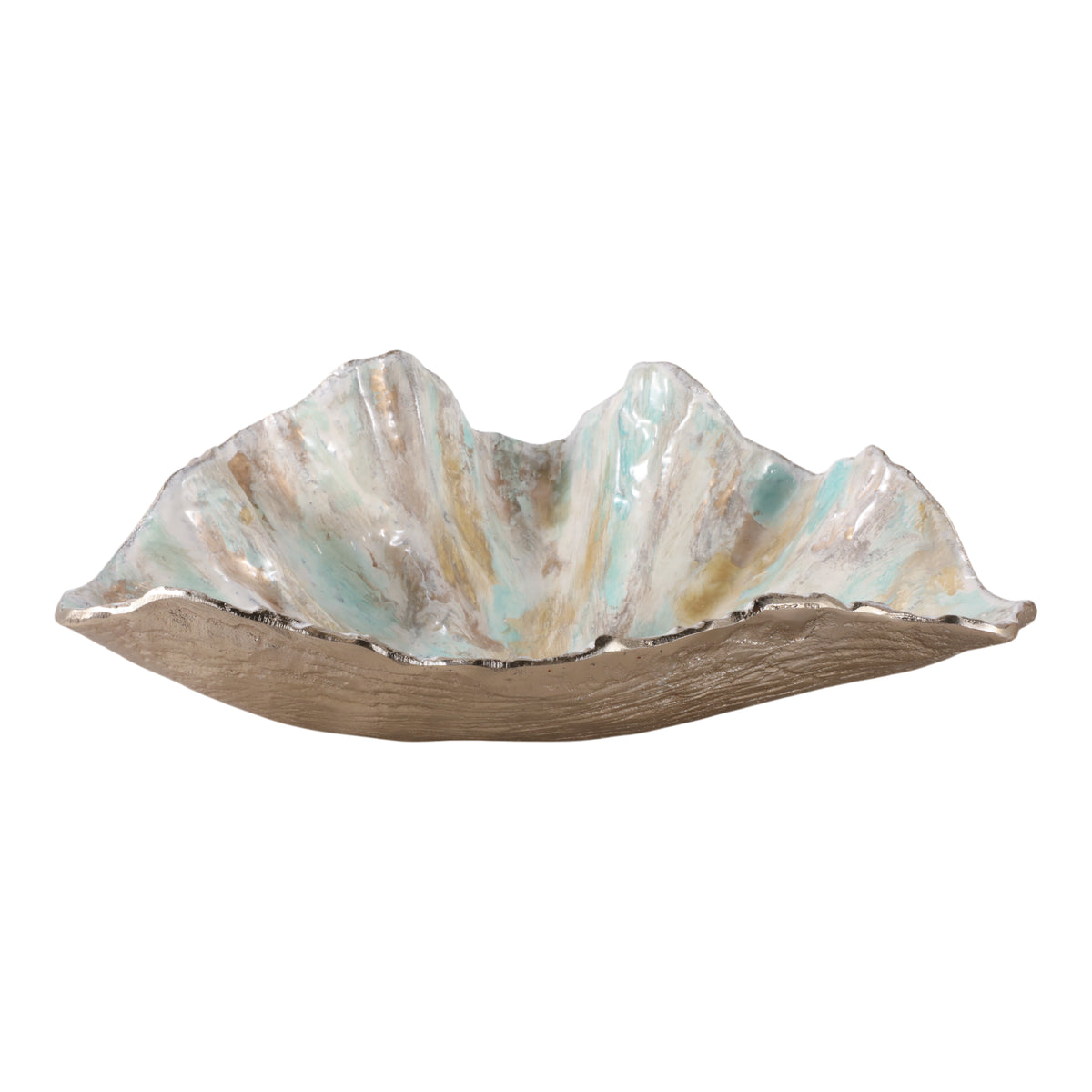 Majors Multicolor Metal Seashell Bowl