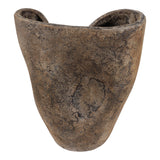 Rushbrook Brown Curvy Terracotta Vase