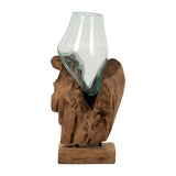 Barronford Brown/Clear Glass Vase