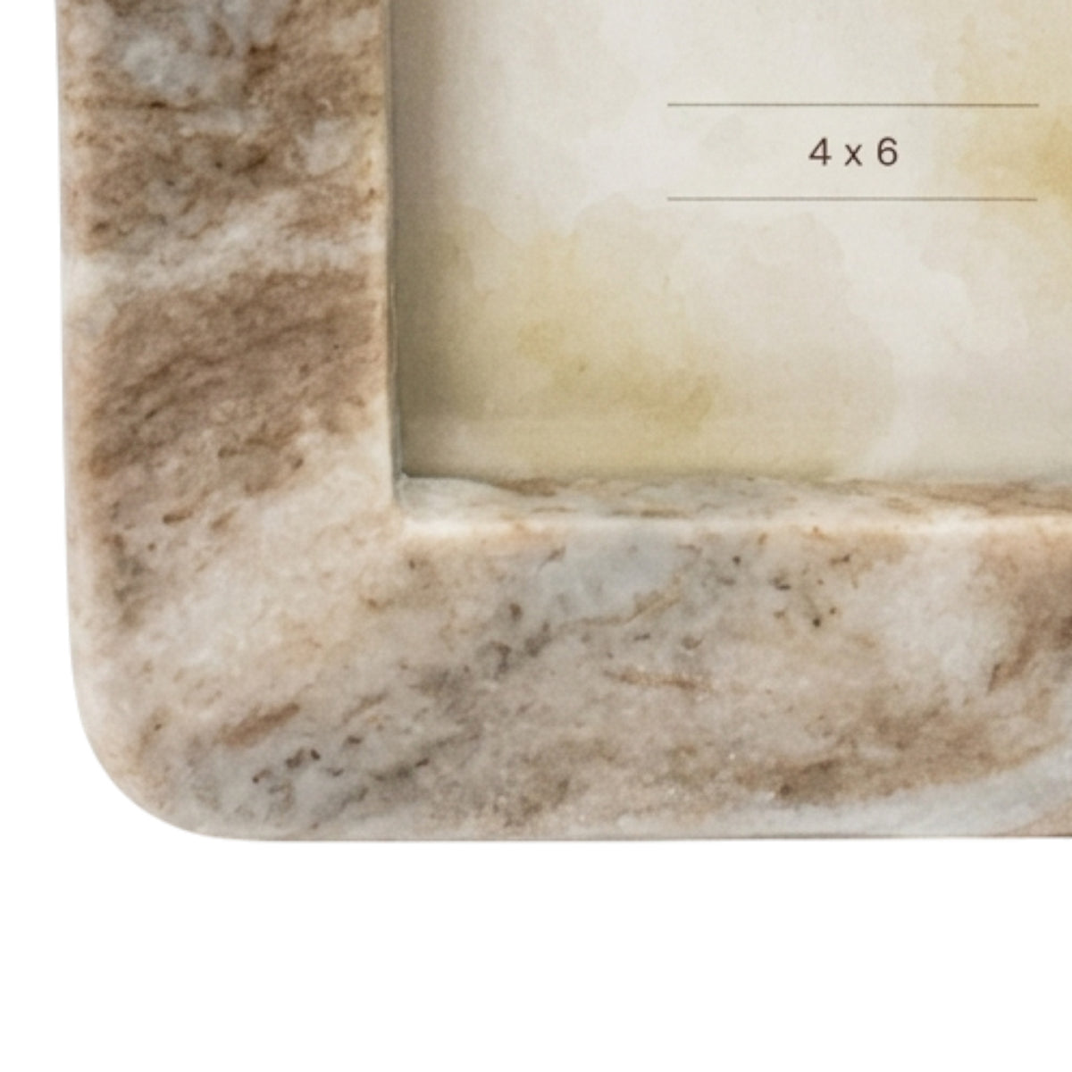 Shippee Beige Small Torrento Marble Photo Frame