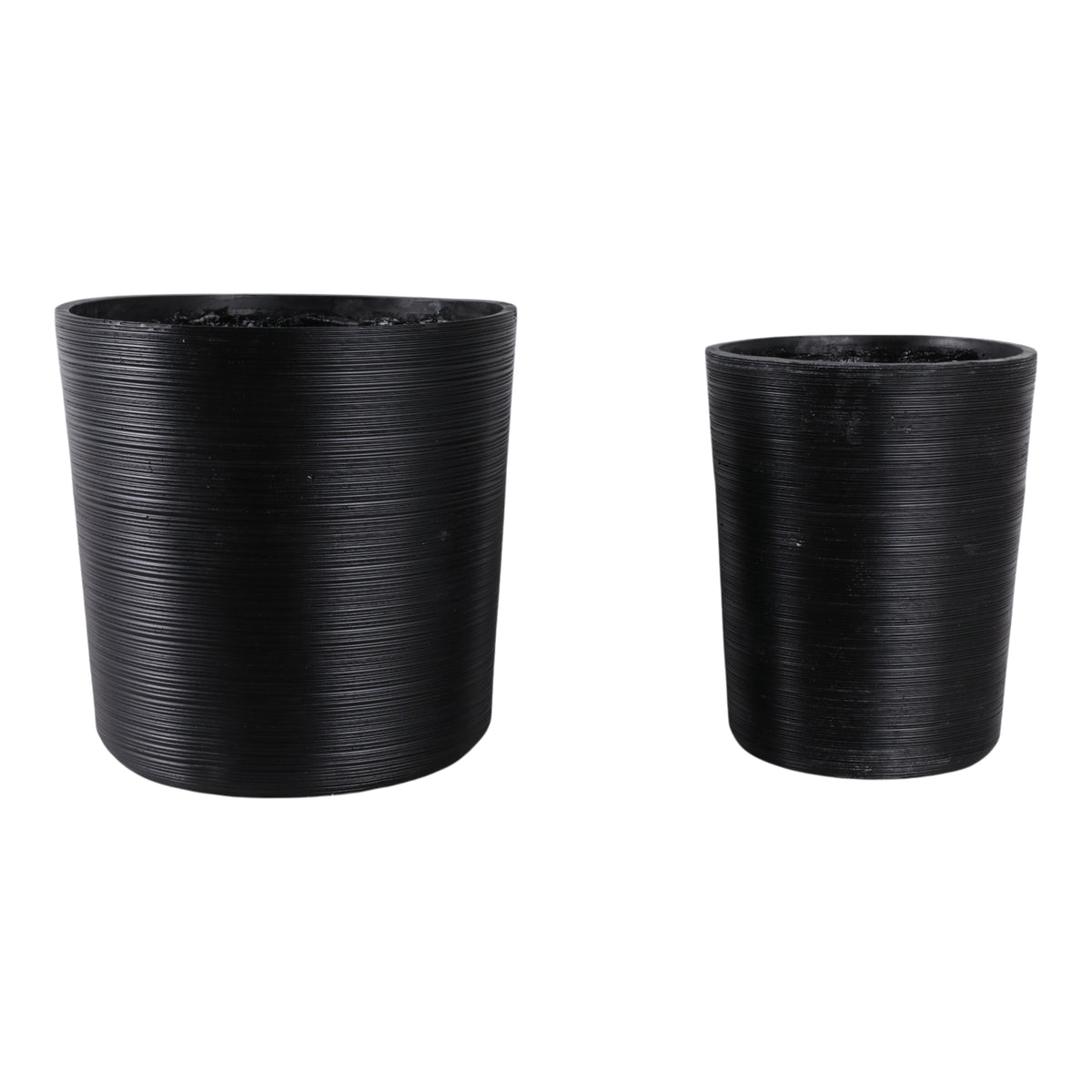 Skyemoor Black Planters (Set of 2)