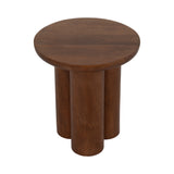 Verdi Brown Wood Scandinavian Side Table