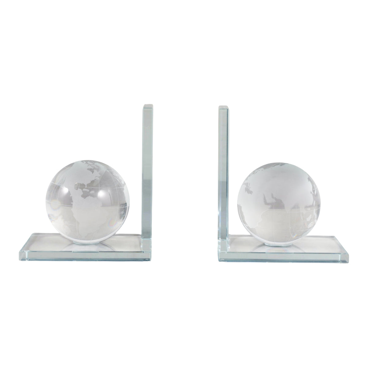 Hastingslake Clear Bookends (Set of 2)