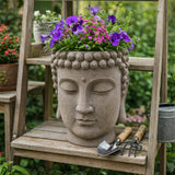 Port Costa Gray Buddha Head Planter