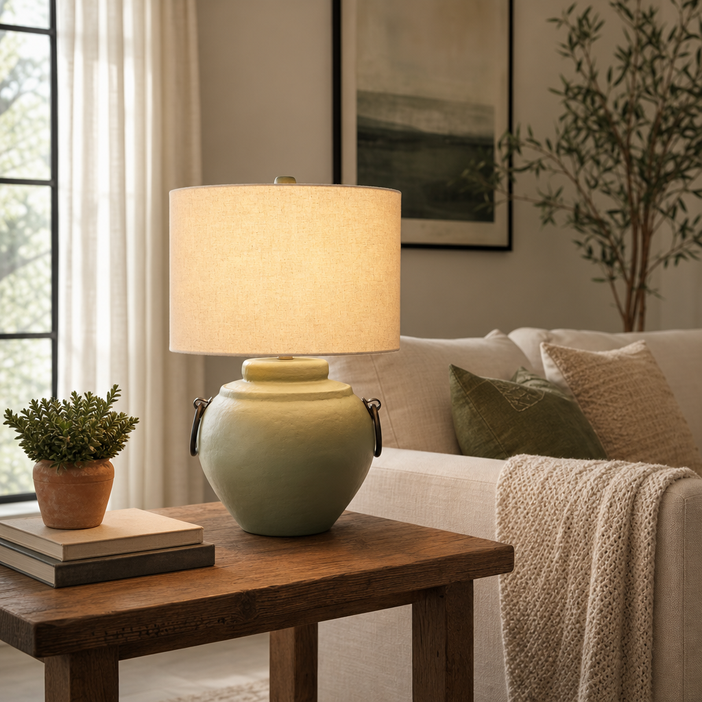 Corbinpark Green/Tan Lamp