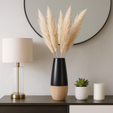 Earlimart Cream/Black Ceramic 2-Tone Vase