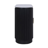 Squabbletown White/Black Fluted 2-Door Cabinet