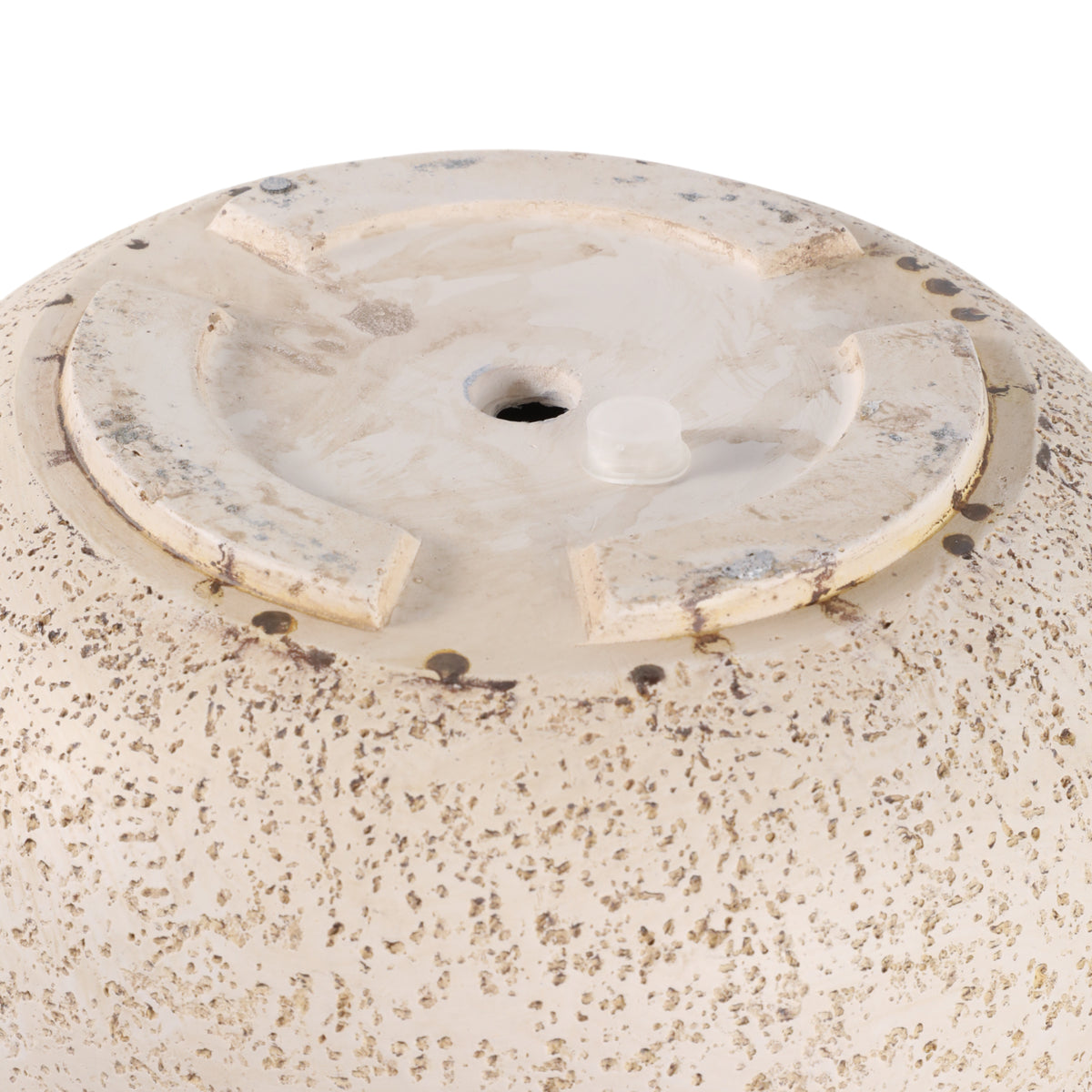 Toddcliff Ivory Resin Cement Texture Planters (Set of 3)