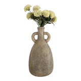 Igerna Taupe/Brown Small Aldo Woven Handle Vase