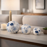 Tesswind Blue/Ivory Orbs (Set of 3)