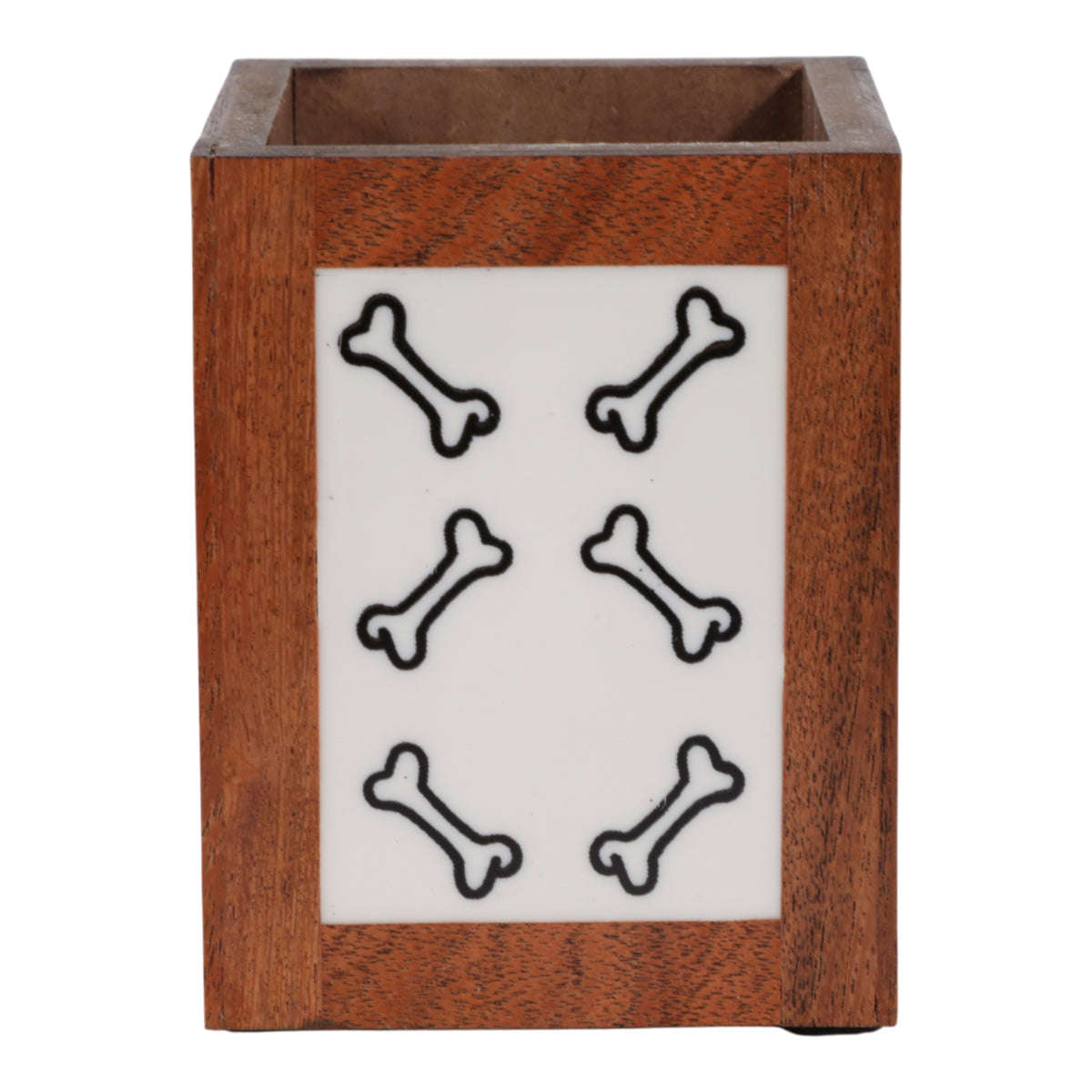 Carlinway Ivory/Brown Pencil Cup