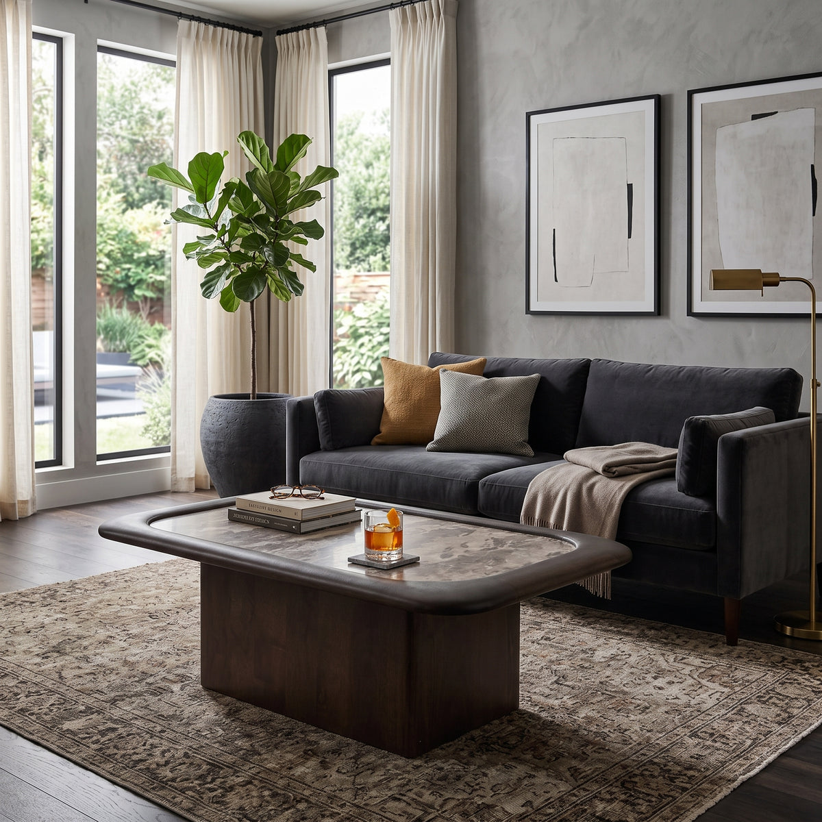 Stormway Brown/Tan Coffee Table