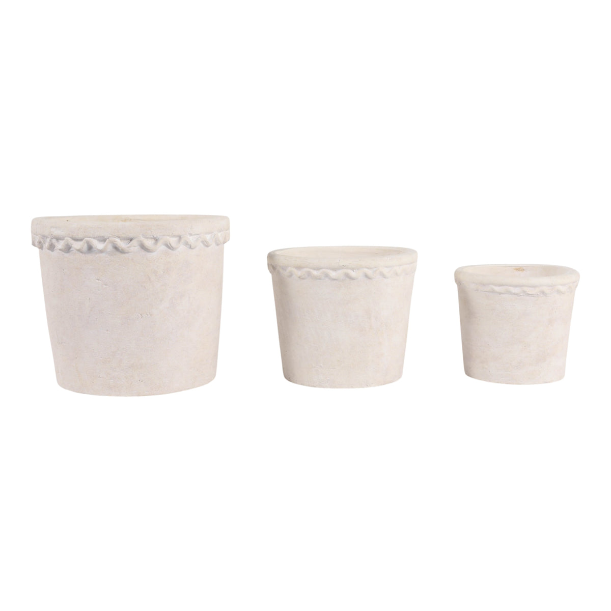Tateside White Planters (Set of 3)