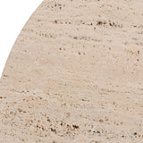 Lucca Tan Travertine Half Dome Bookends (Set of 2)
