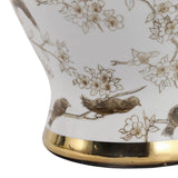 Spencerport White/Brown/Gold Lamp