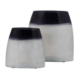 Dos Cabezas Blue/White Glass Ombre Vase